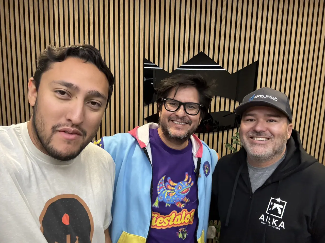 3 men in happy face