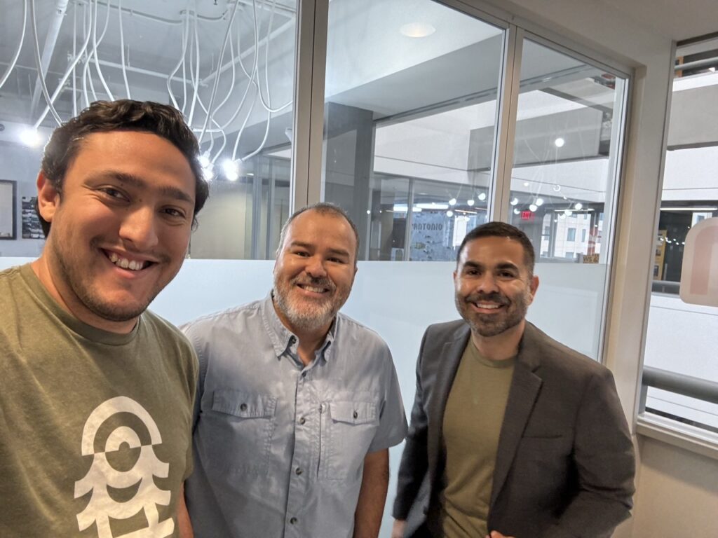 3 men in happy faces